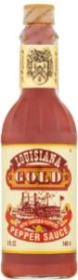 Louisiana Gold Red Pepper Sauce With Tabasco Peppers